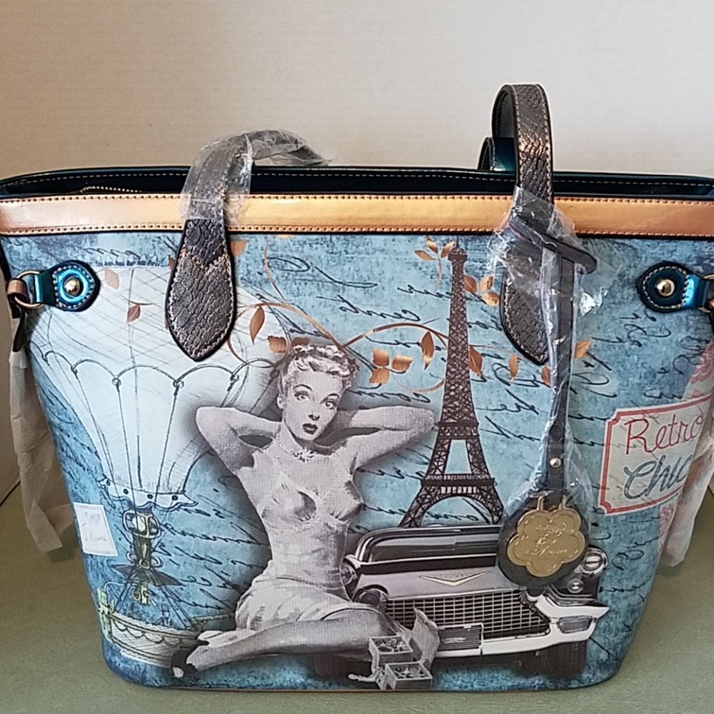Arosa handbag Vintage paris DESIGN NWT$88 - Picture 2 of 8
